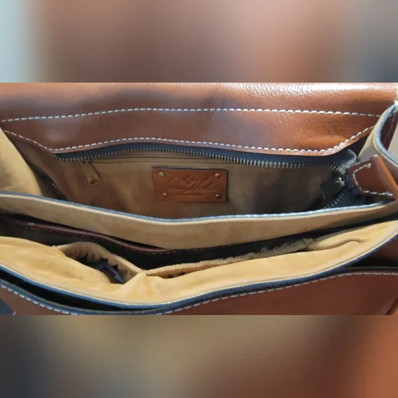 Patricia Nash London Saddle Crossbody Bag In Heritage Tan - Picture 6 of 8